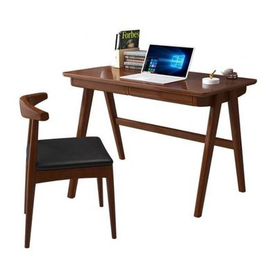 Scrivania per computer in legno personalizzato con materiale di superficie ecologico