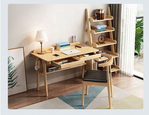 Scrivania per computer in legno personalizzato con materiale di superficie ecologico