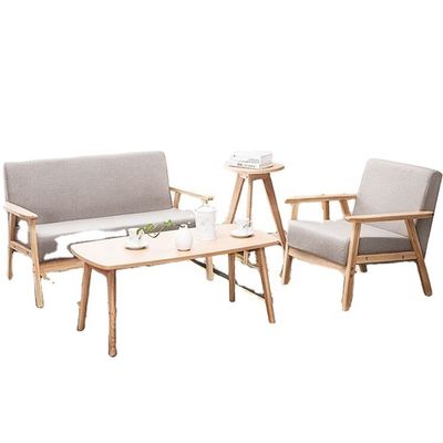 Divano in legno per il soggiorno stile sezionale e accettazione OEM inclusi nel design