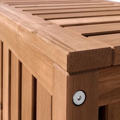 Personalizzazione Panca di ripostiglio in legno all'aperto / all'interno Grande ponte di ripostiglio Box Garden Shed