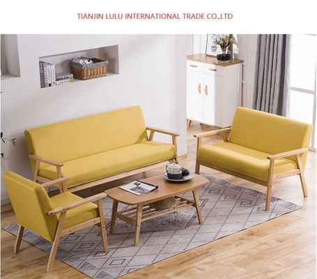 Divano in legno per il soggiorno stile sezionale e accettazione OEM inclusi nel design