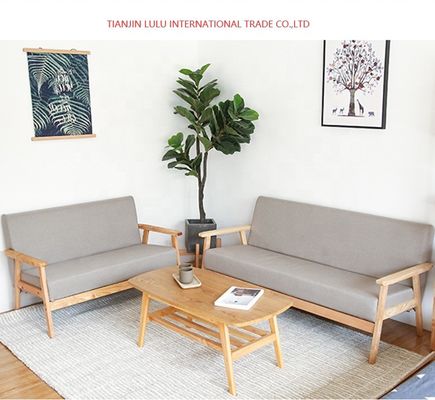 Divano in legno per il soggiorno stile sezionale e accettazione OEM inclusi nel design
