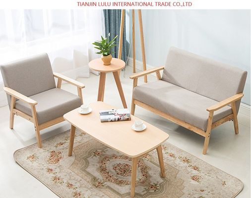 Divano in legno per il soggiorno stile sezionale e accettazione OEM inclusi nel design