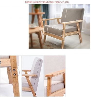 Divano in legno per il soggiorno stile sezionale e accettazione OEM inclusi nel design