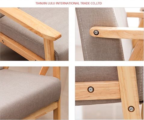 Divano in legno per il soggiorno stile sezionale e accettazione OEM inclusi nel design