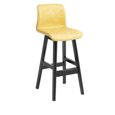 Posta Imballaggio Villia Sedile alto Bar Sedile da bancone con tessuto Elegante e in legno massello