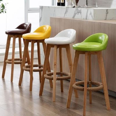 Stoffe tappezzeria schiena bar alto sedie sgabelli per cucina e bar personalizzati pratica economia