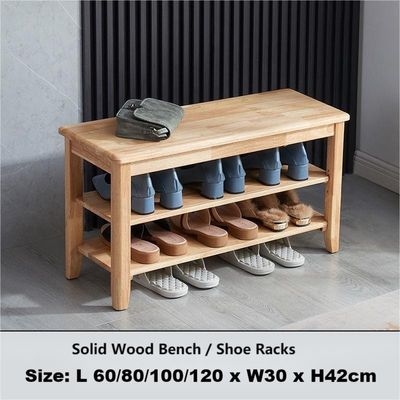 NO Scaffaletto per scarpe pieghevole Scaffaletto semplice per scarpe domestiche in legno di faggio
