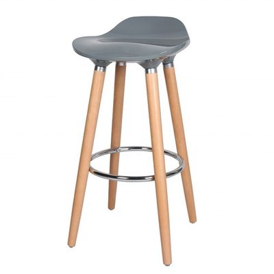 Mobili da bar Legna in legno massello ABS Poltrona da bar in plastica per mobili da sgabello moderno