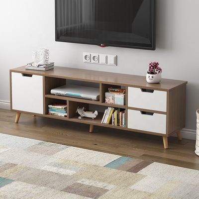 Arredamento per soggiorni a colori personalizzati, stand TV/armadio in legno professionale per case in stile moderno