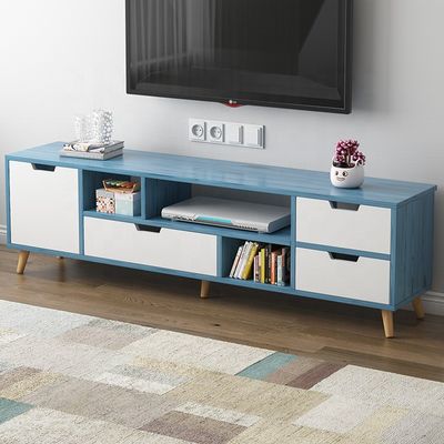 Arredamento per soggiorni a colori personalizzati, stand TV/armadio in legno professionale per case in stile moderno