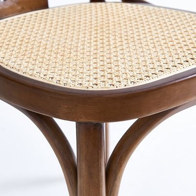 Sedile in legno massello di design nordico in rotino