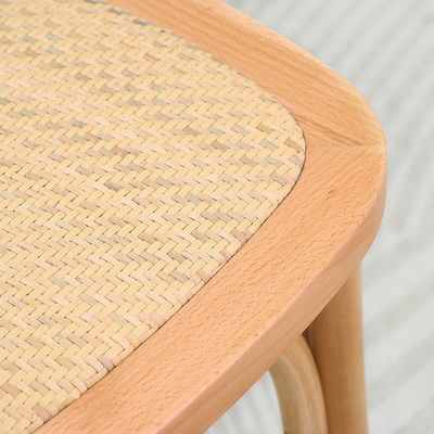 Professionale Stagliabile X Back Rattan Sedile da pranzo Accento francese Sedile in legno per festa di nozze in colori personalizzati