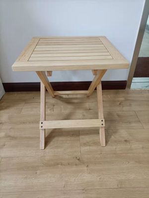 Moderno design Piccolo giardino pieghevole Tavolo in legno di gomma per patio Al di fuori Bevande da caffè Imballaggio postale Stile moderno