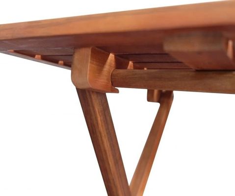 Piccolo tavolo da giardino pieghevole Patio laterale Caffè fuori casa Bevande tè Legno di teak Tavolo da picnic