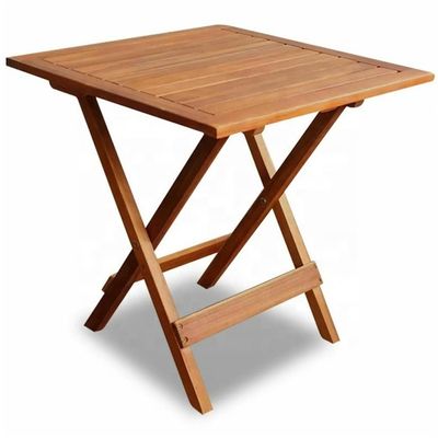 Piccolo tavolo da giardino pieghevole Patio laterale Caffè fuori casa Bevande tè Legno di teak Tavolo da picnic