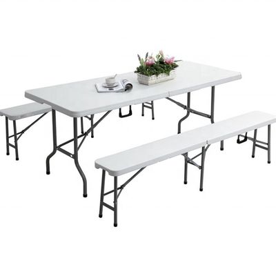 Imballaggio postale Y Giardino da cucina Esterno Tavoli e sedie pieghevoli in plastica bianca per la diserzione delle erbacce