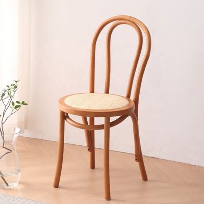 Poltrone di rotino naturale in legno massello sedia da matrimonio in legno banchetto personalizzato moderno sedia impilabile per mobili commerciali