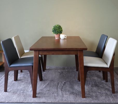 Manifattura Squisita Personalizzata Legna Di Legno Massello Set Sala Da Pranzo Mobili Con Tavola Da Pranzo E Sedie Design
