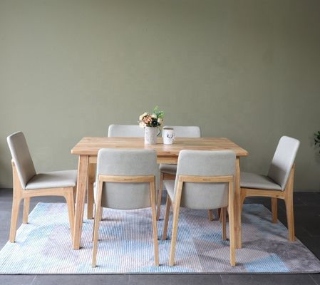 Manifattura Squisita Personalizzata Legna Di Legno Massello Set Sala Da Pranzo Mobili Con Tavola Da Pranzo E Sedie Design