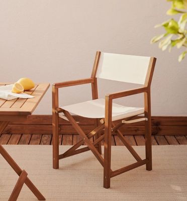 Confezionamento della posta Sedile nordico moderno per esterni con legno massello e design pieghevole