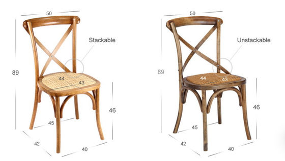 Colore Naturale Moderno Legno Massello X Croce Spalla Banchetto Sedile con cuscino di rotino per matrimonio e ristorante