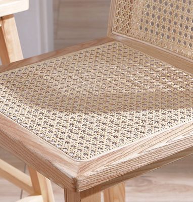 W46*D46*H93cm Arredamento da bar Sedile da rattan nordico Sedile a gambe alte Sedile da bar Scaffale da bar Sedile da legno per bar