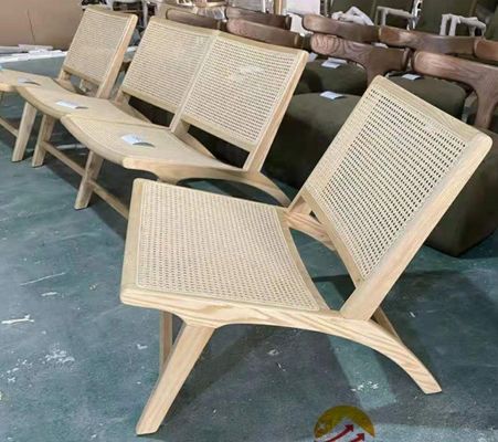Generale Sedia di relax in rattan Color marrone Arredamento per camera da letto in rattan Sedia di relax in stile moderno