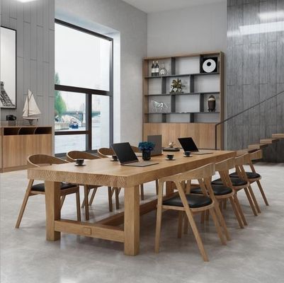 Arredamento per la sala da pranzo Arte nordica Tavolo da pranzo in legno massello/Tavolo da ristorante con design moderno