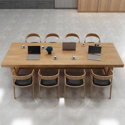 Arredamento per la sala da pranzo Arte nordica Tavolo da pranzo in legno massello/Tavolo da ristorante con design moderno