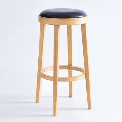 Specific Bar Chair Nuovo design Legno Moderno Polsterato Sedie alte rotonde per il design classico