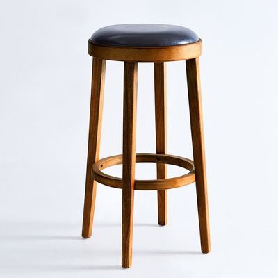 Specific Bar Chair Nuovo design Legno Moderno Polsterato Sedie alte rotonde per il design classico