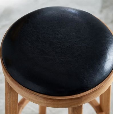 Specific Bar Chair Nuovo design Legno Moderno Polsterato Sedie alte rotonde per il design classico