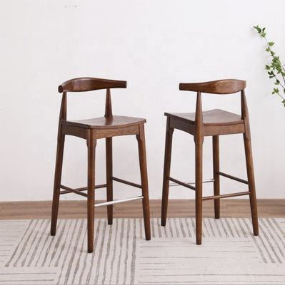 Sedie da bar in legno massello a schiena alta per mobili domestici