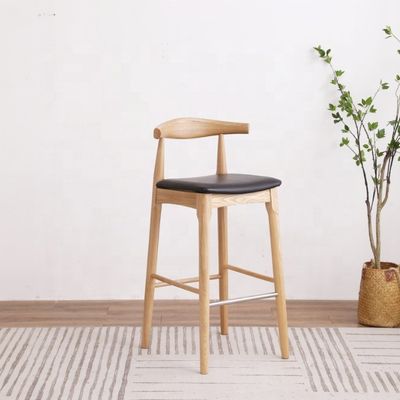 Sedie da bar in legno massello a schiena alta per mobili domestici