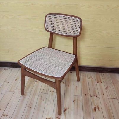 Generale Moderno design nordico Sedile da pranzo in legno massello di rattan di cenere per mobili domestici