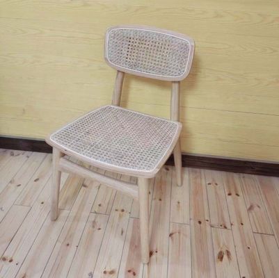 Generale Moderno design nordico Sedile da pranzo in legno massello di rattan di cenere per mobili domestici