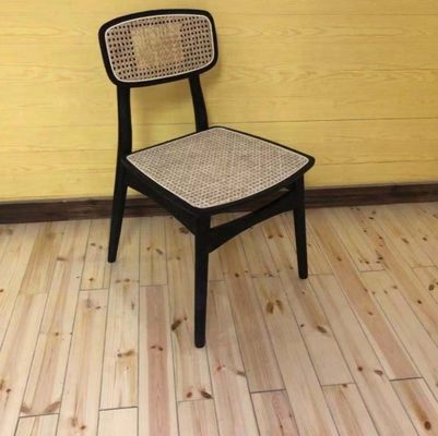 Generale Moderno design nordico Sedile da pranzo in legno massello di rattan di cenere per mobili domestici