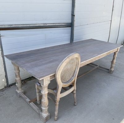 Moderno design Walnut Slab Cucina Ristorante Dining Sedie in legno e tavolo per eventi per uffici