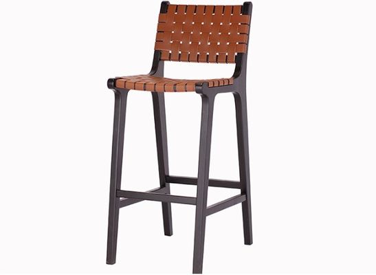 Sedia da bar in legno massello di stile moderno