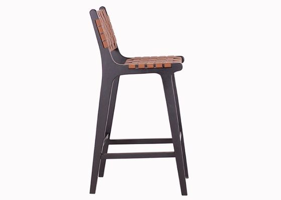 Sedia da bar in legno massello di stile moderno