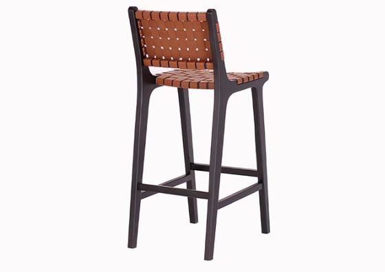 Sedia da bar in legno massello di stile moderno
