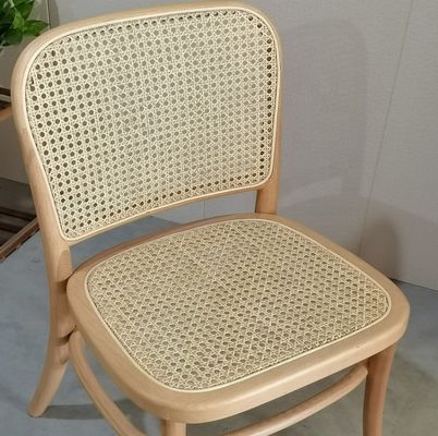 Home Arredamento Sedile da pranzo in legno di rattan con design moderno