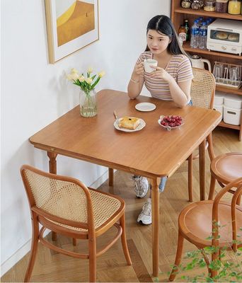 Home Arredamento Sedile da pranzo in legno di rattan con design moderno
