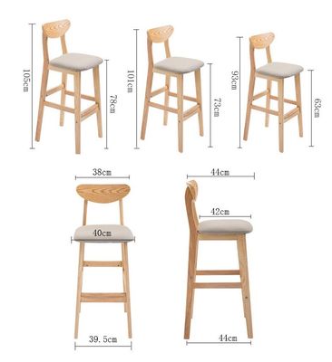 Servizio OEM accettato Scaffale di legno massello naturale per mobili e cuscini per sedie alte