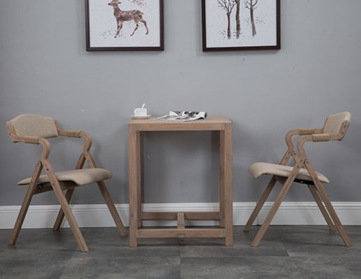 Sedie da ristorante in legno pieghevole nordico resistente e elegante in cenere nord-orientale con limite di peso di 150K