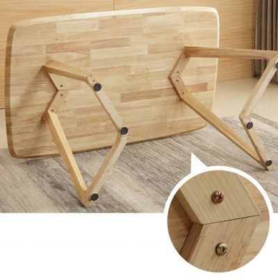 Tavolo da pranzo in legno massello in stile nordico per mobili per la casa in ospedale a forma rettangolare