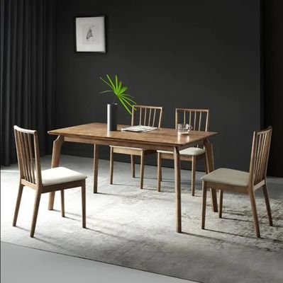 Sedia da pranzo con schiena alta e tappezzata in legno di cenere per ristoranti e hotel