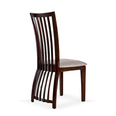 Arredamento per la sala da pranzo Sedie a schiena alta con telaio in legno e tappezzeria in stile nordico