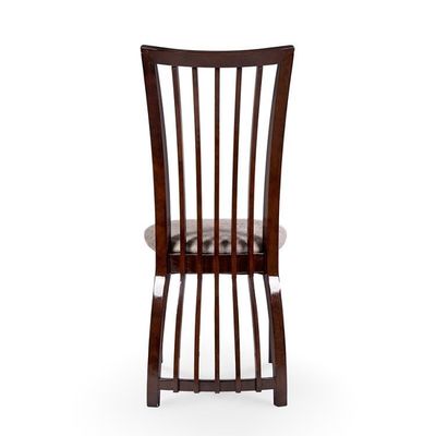 Arredamento per la sala da pranzo Sedie a schiena alta con telaio in legno e tappezzeria in stile nordico